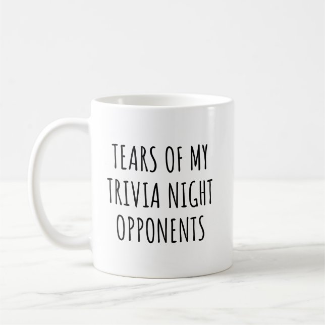 Caneca De Café Oponentes Divertidos de Trivia (Esquerda)