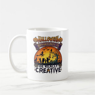 Caneca De Café Oportunidade de Halloween Seja Realmente Criativa 