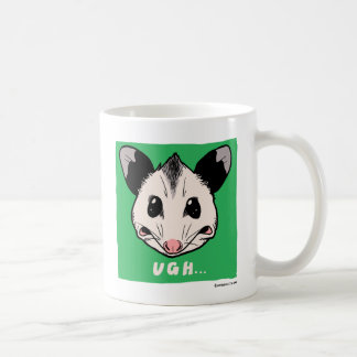 Caneca De Café Opossum "AHHH" and "UGH..."