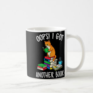Caneca De Café Ops, eu tenho outro livro leitor de gato engraçado