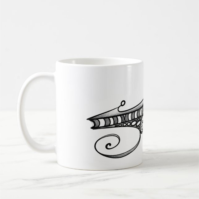 Caneca De Café Optical space ship (Esquerda)