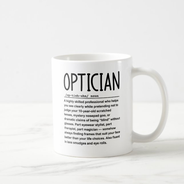 Caneca De Café Opticista (Direita)