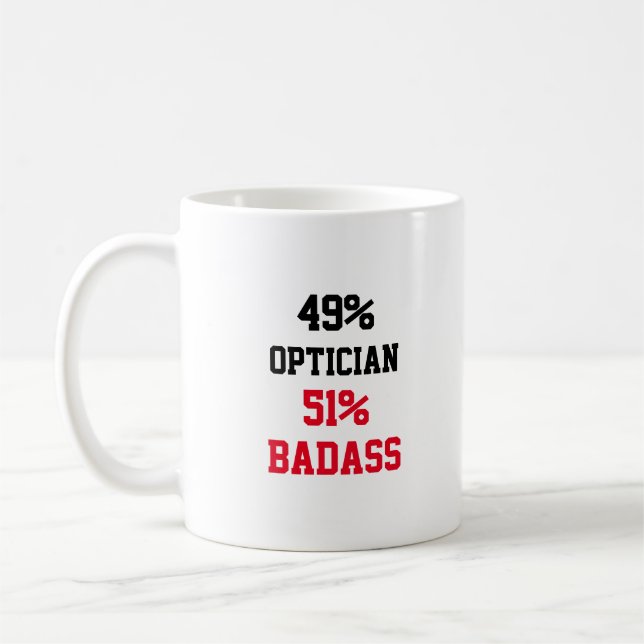 Caneca De Café Opticista Badass (Esquerda)