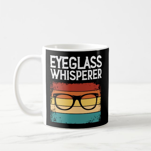 Caneca De Café Optometria Optometria De Whisperer Eyeglass (Esquerda)
