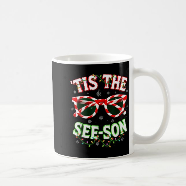 Caneca De Café Optometrist Optician Christmas Tis The See-son Xma (Direita)