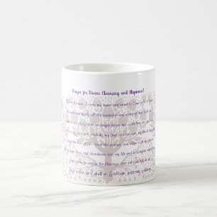 Caneca De Café Oração à limpeza e alinhamento divino