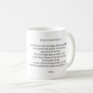 Caneca De Café Oração ao Santo Michael Mug