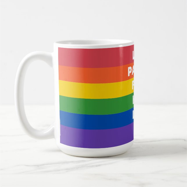 Caneca De Café Oração da Rua Francis Pride Flag Mus (Esquerda)
