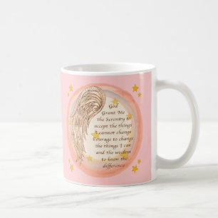 Caneca De Café Oração da Serenidade do Anjo Cristão