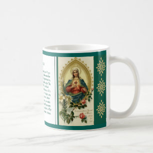 Caneca De Café Oração imaculada e dolorosa da Virgem Maria do