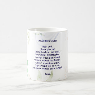 Caneca De Café Oração personalizável para força colorida