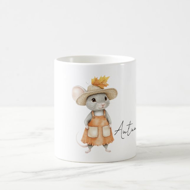 Caneca De Café Orange Autumn Mouse (Centro)