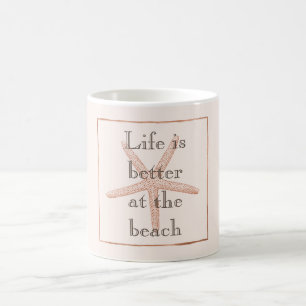 Caneca De Café Orange Beach Starfish
