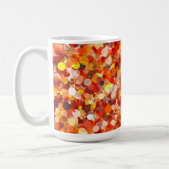 Caneca De Café Orange Dot 15oz Mug (Esquerda)