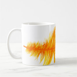 Caneca De Café Orange Feather