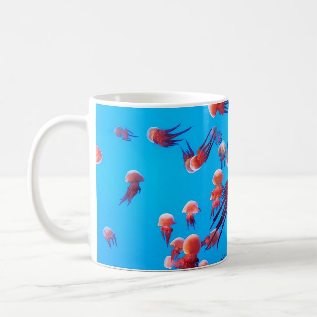 CANECA DE CAFÉ ORANGE JELLY FISH (Esquerda)