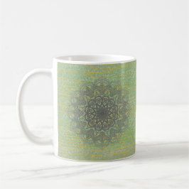 Caneca De Café Orange Mandala Coffee Mug