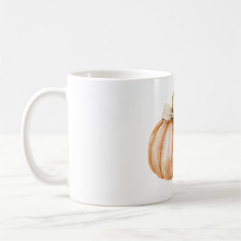 Caneca De Café Orange Pumpkin Cream Bow Leaf