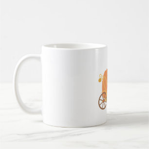 Caneca De Café Orange Pumpkin Princess Carruagem