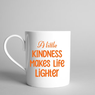 Caneca De Café Orange Retro Kindness Torna a vida mais leve