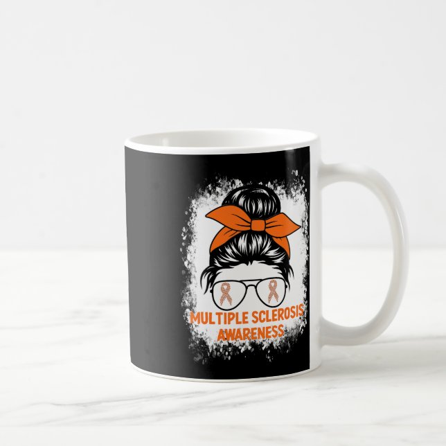 Caneca De Café Orange Ribbon Women Ms Multiple Esclerose (Direita)