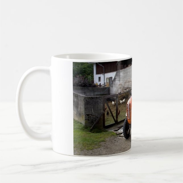 Caneca De Café Orange Steyr Trator KL II (Esquerda)