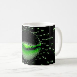 Caneca De Café Órbitos De Alienígena Estranhos Emitindo Uma Luz V
