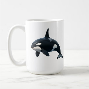 Caneca De Café Orca em Movimento