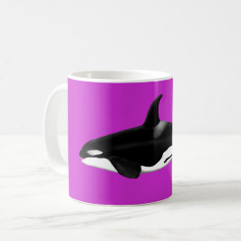 Caneca De Café Orca Mug a rosa