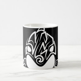 Caneca De Café Orca Tribal Negra