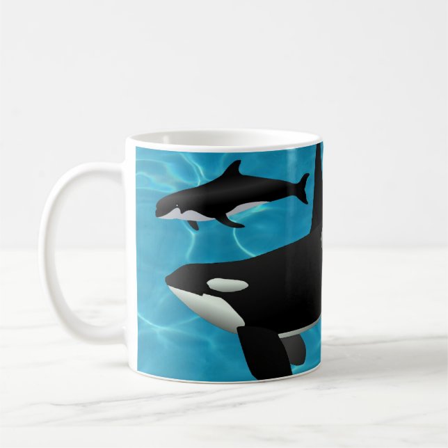 Caneca De Café Orca Whales (Esquerda)