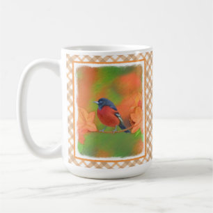 Caneca De Café Orchard Oriole Songbird Pintura Original