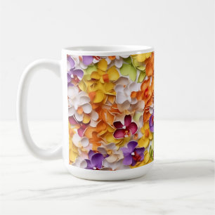 CANECA DE CAFÉ ÓRCHIDOS DE APARÊNCIA 3D BRILHANTES