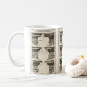 Caneca De Café Ordens de Arquitetura, Entablamentos Antigos