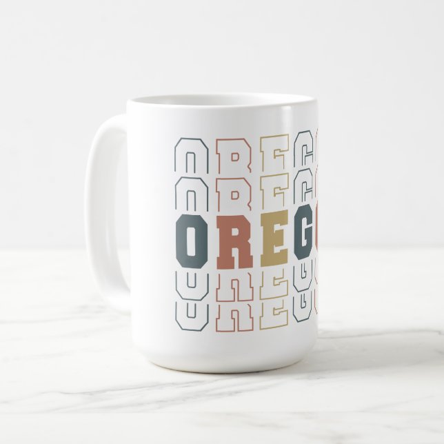 Caneca De Café Oregon (Frente Esquerda)