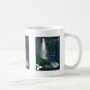 Caneca De Café Oregon Waterfall Poster