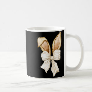 Caneca De Café Orelhas de Coelhinho Coquete Páscoa Primavera Past