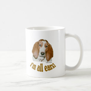 Caneca De Café Orelhas do Basset