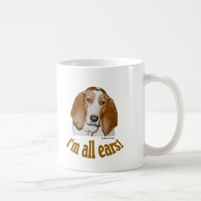 Caneca De Café Orelhas do Basset (Direita)