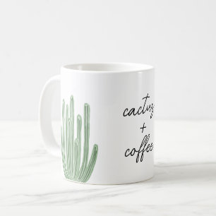 Caneca De Café Organ Pipe Cactus Plus Café Watercolor Mug
