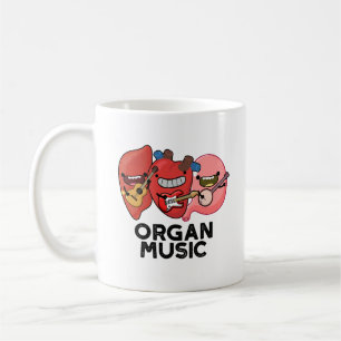 Caneca De Café Orgânica Música Engraçada Anatomia Corpo Peças Pun