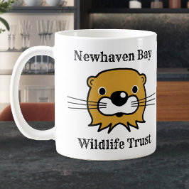 Caneca De Café Organização da Vida Selvagem Marinha com Otter. Vi