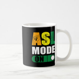Caneca De Café Orgulhar Modo Asl No Linguagem Ortod De Sinais
