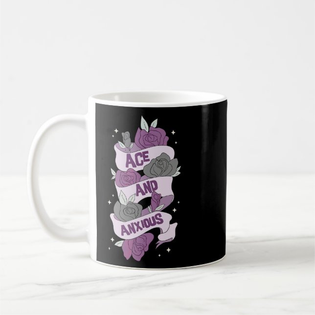 Caneca De Café Orgulho Ace E Asexualidade Ansiosa Lgbtq (Esquerda)