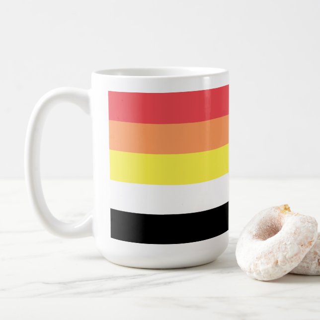Caneca De Café Orgulho Akoisexual Akoiromântico (Com Donut)