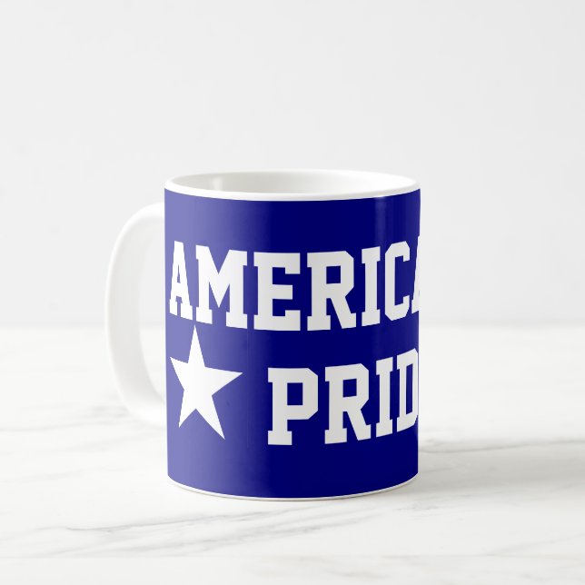 Caneca De Café Orgulho Americano (Frente Esquerda)