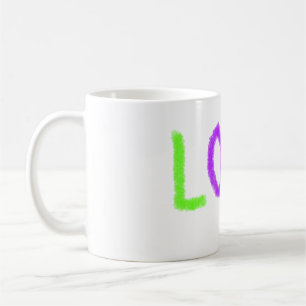 Caneca De Café Orgulho amoroso arco-íris LGBTQ junho moderno
