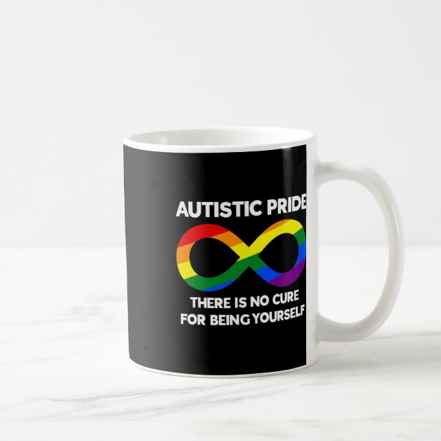 Caneca De Café Orgulho Autista - Consciência do Autismo - Arco-Ír (Direita)