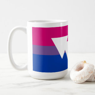 Caneca De Café Orgulho Bissexual e Sinalizador de Símbolo -