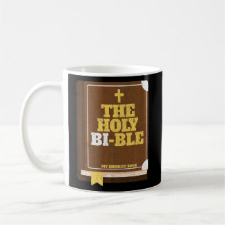 Caneca De Café Orgulho Bissexual Lgbt A Santa Bíblia Queer Nonbin
